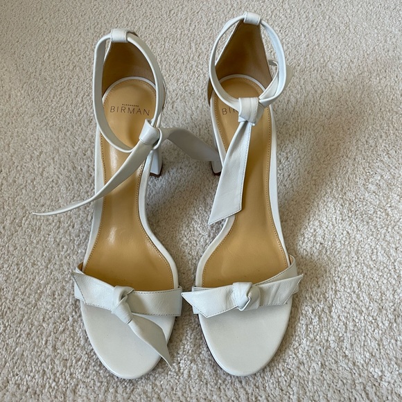 Alexandre Birman Clarita Block 90 White Sandal - Worn Once!! - Picture 2 of 7